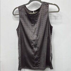 Ann Taylor Elegant Gray Sleeveless Top